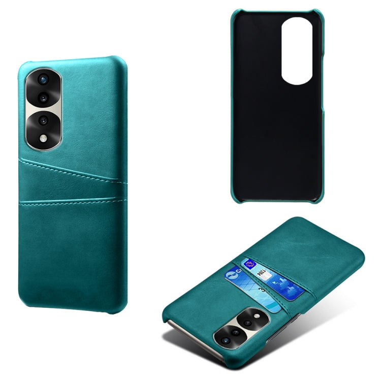 For Honor 70 Pro+ Dual Card Slots Calf Texture PC + PU Phone Case