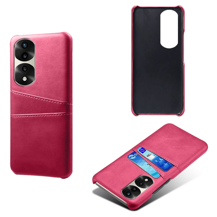 For Honor 70 Pro+ Dual Card Slots Calf Texture PC + PU Phone Case