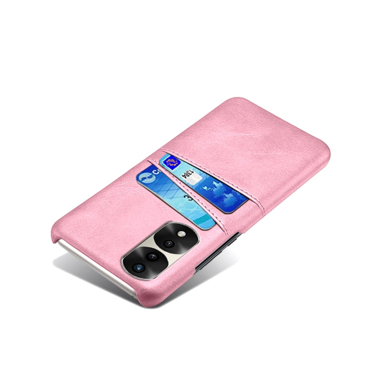 For Honor 70 Pro Dual Card Slots Calf Texture PC + PU Phone Case