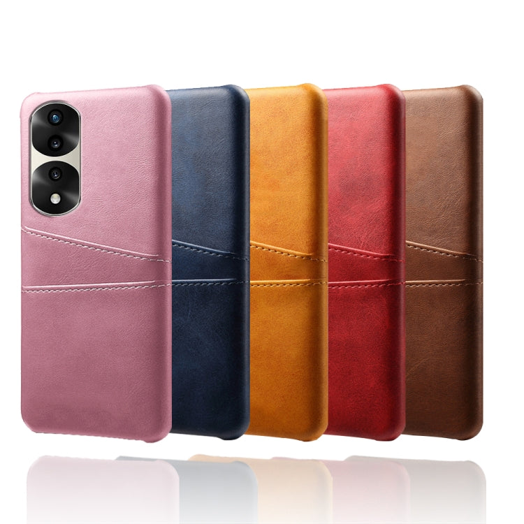 For Honor 70 Pro Dual Card Slots Calf Texture PC + PU Phone Case