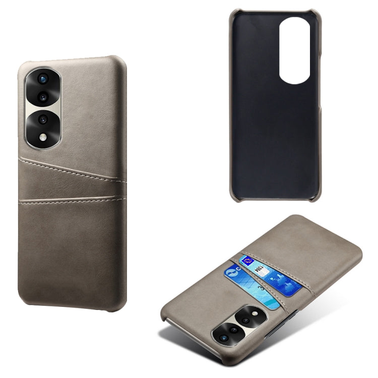 For Honor 70 Pro Dual Card Slots Calf Texture PC + PU Phone Case