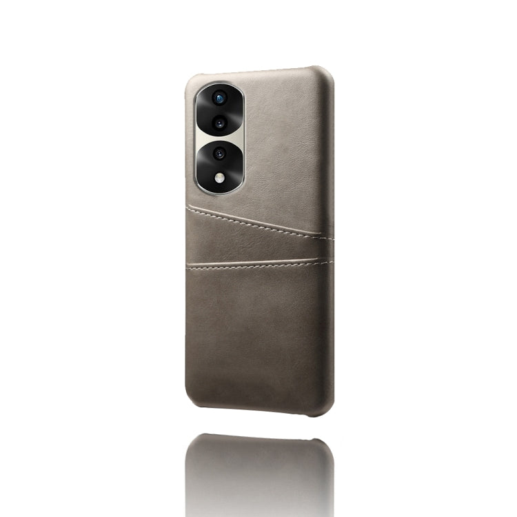 For Honor 70 Pro Dual Card Slots Calf Texture PC + PU Phone Case