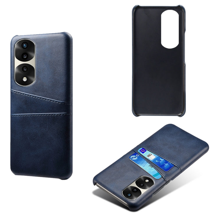 For Honor 70 Pro Dual Card Slots Calf Texture PC + PU Phone Case