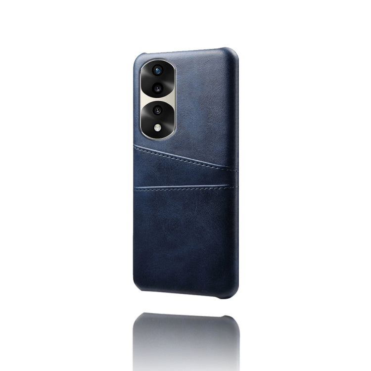 For Honor 70 Pro Dual Card Slots Calf Texture PC + PU Phone Case