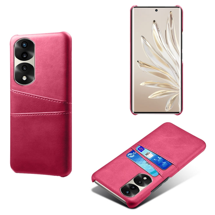 For Honor 70 Pro Dual Card Slots Calf Texture PC + PU Phone Case