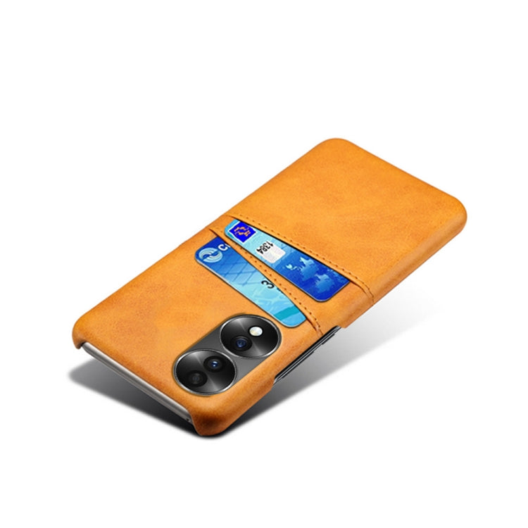 For Honor 70 Dual Card Slots Calf Texture PC + PU Phone Case