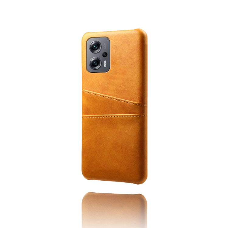 For Xiaomi Redmi Note 11T Pro Dual Card Slots Calf Texture PC + PU Phone Case