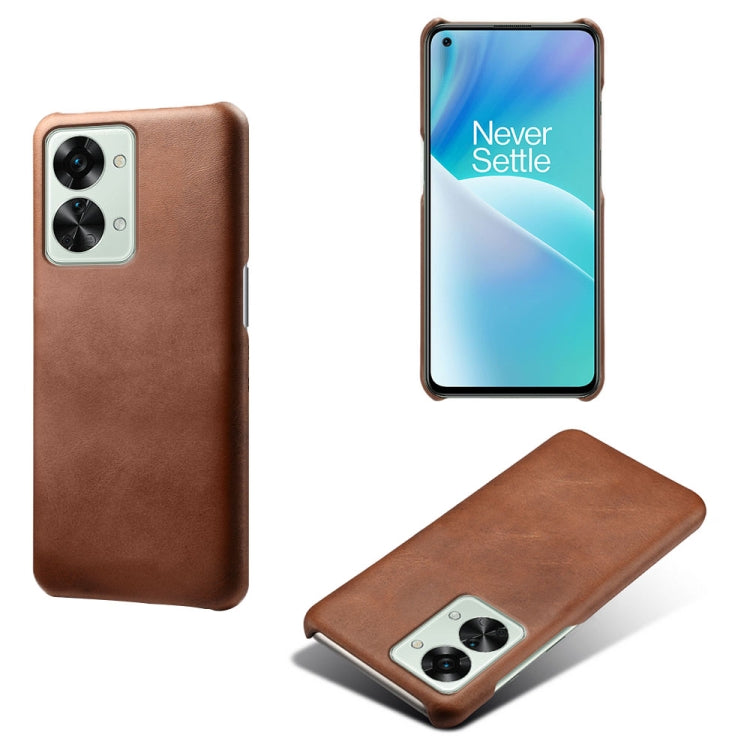 For OnePlus Nord 2T 5G Calf Texture PC + PU Phone Case