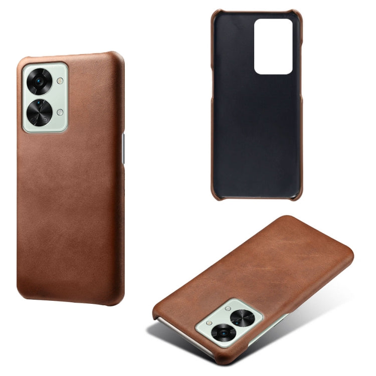 For OnePlus Nord 2T 5G Calf Texture PC + PU Phone Case