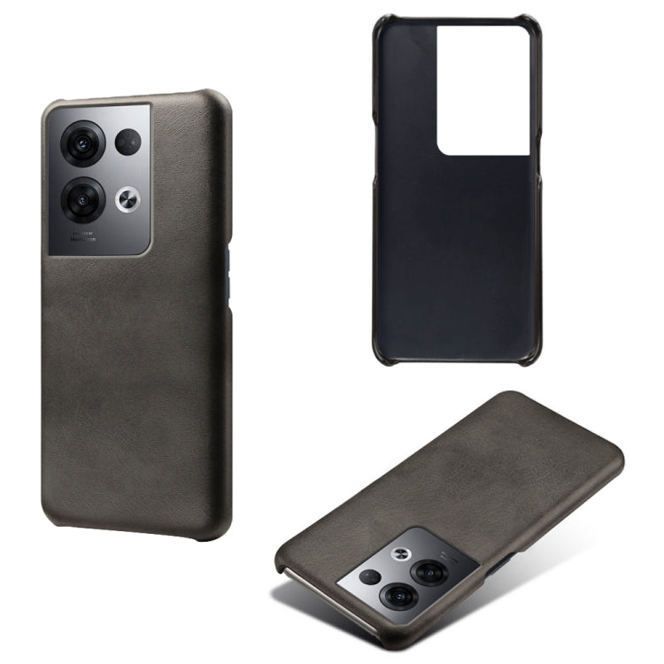 For OPPO Reno8 Pro+ Calf Texture PC + PU Phone Case