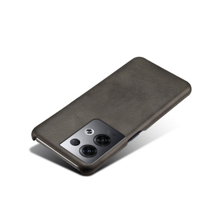 For OPPO Reno8 Pro+ Calf Texture PC + PU Phone Case