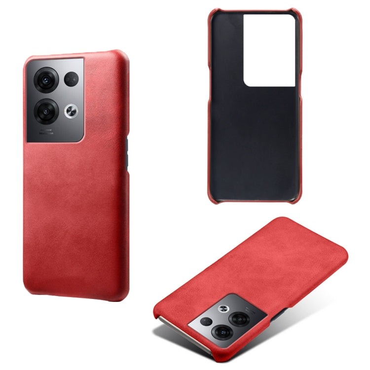 For OPPO Reno8 Pro+ Calf Texture PC + PU Phone Case