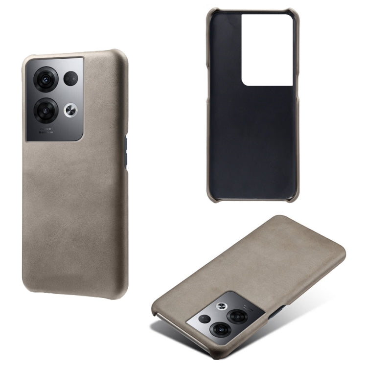 For OPPO Reno8 Pro+ Calf Texture PC + PU Phone Case
