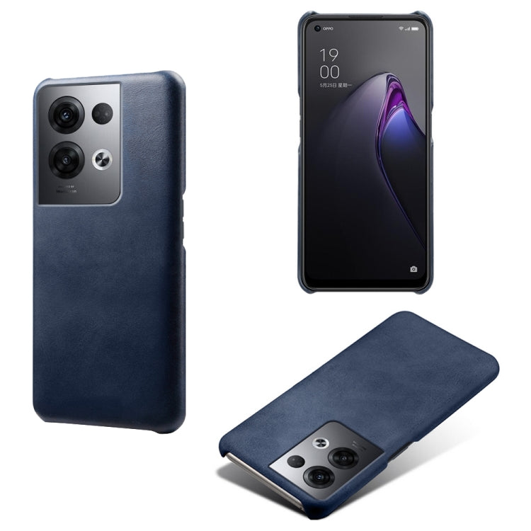 For OPPO Reno8 Pro+ Calf Texture PC + PU Phone Case