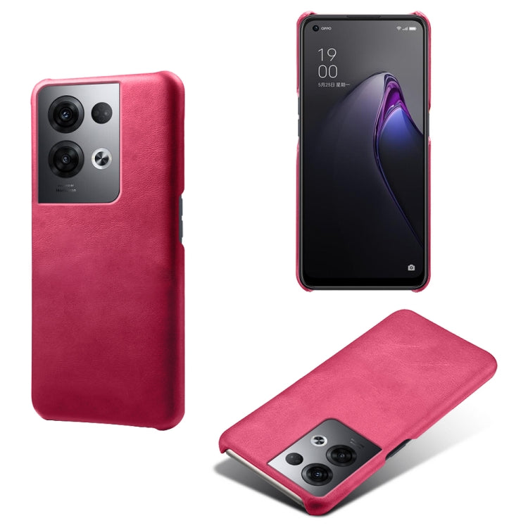 For OPPO Reno8 Pro+ Calf Texture PC + PU Phone Case
