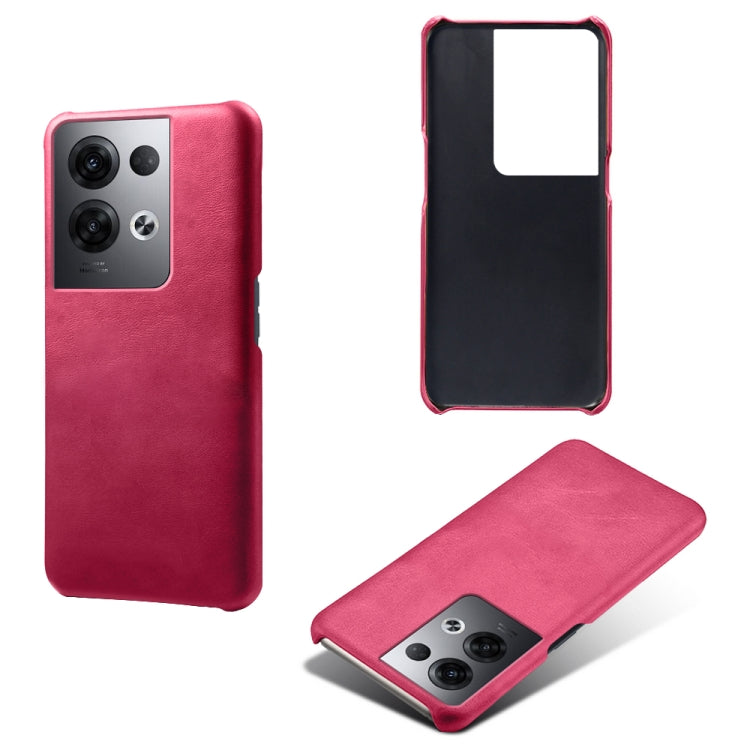For OPPO Reno8 Pro+ Calf Texture PC + PU Phone Case