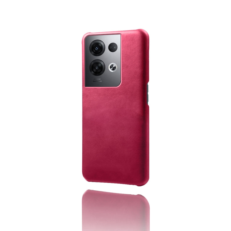 For OPPO Reno8 Pro+ Calf Texture PC + PU Phone Case