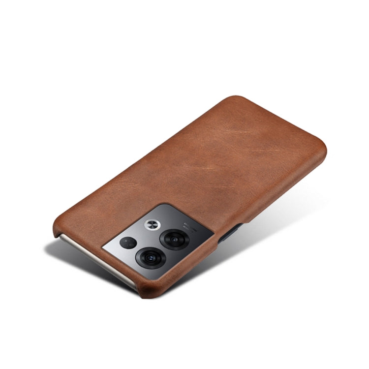 For OPPO Reno8 Pro+ Calf Texture PC + PU Phone Case