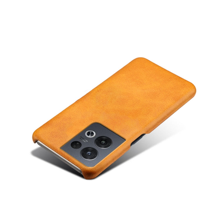 For OPPO Reno8 Pro Calf Texture PC + PU Phone Case