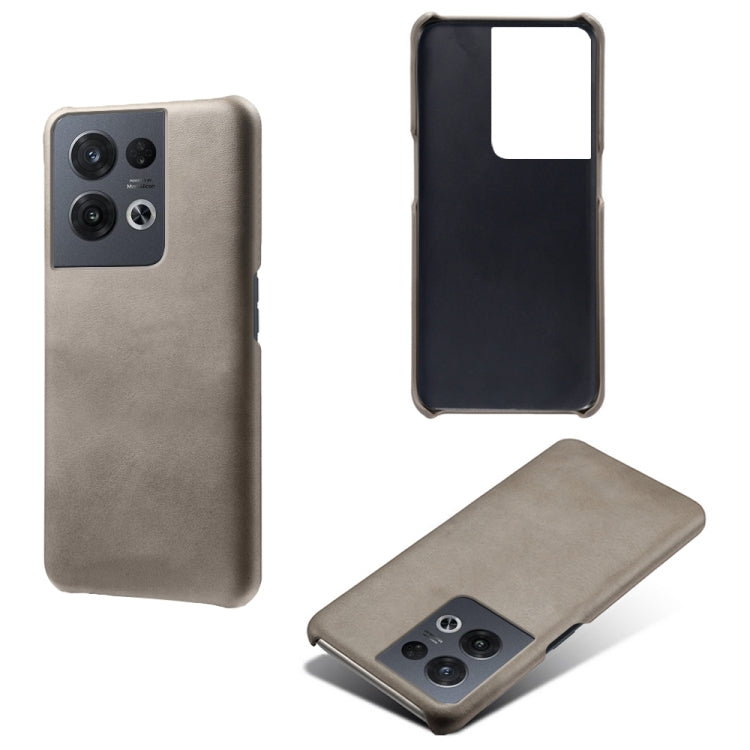 For OPPO Reno8 Pro Calf Texture PC + PU Phone Case