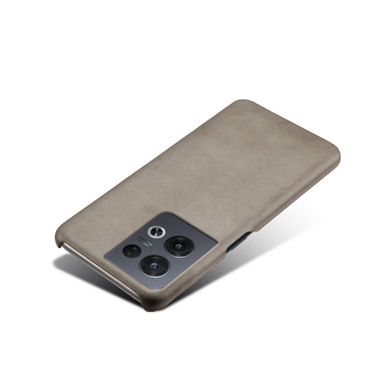 For OPPO Reno8 Pro Calf Texture PC + PU Phone Case