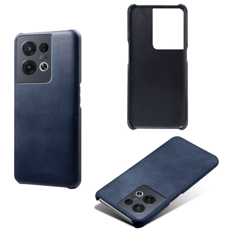 For OPPO Reno8 Pro Calf Texture PC + PU Phone Case