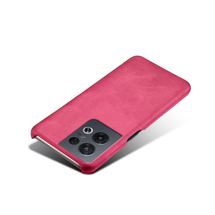 For OPPO Reno8 Pro Calf Texture PC + PU Phone Case