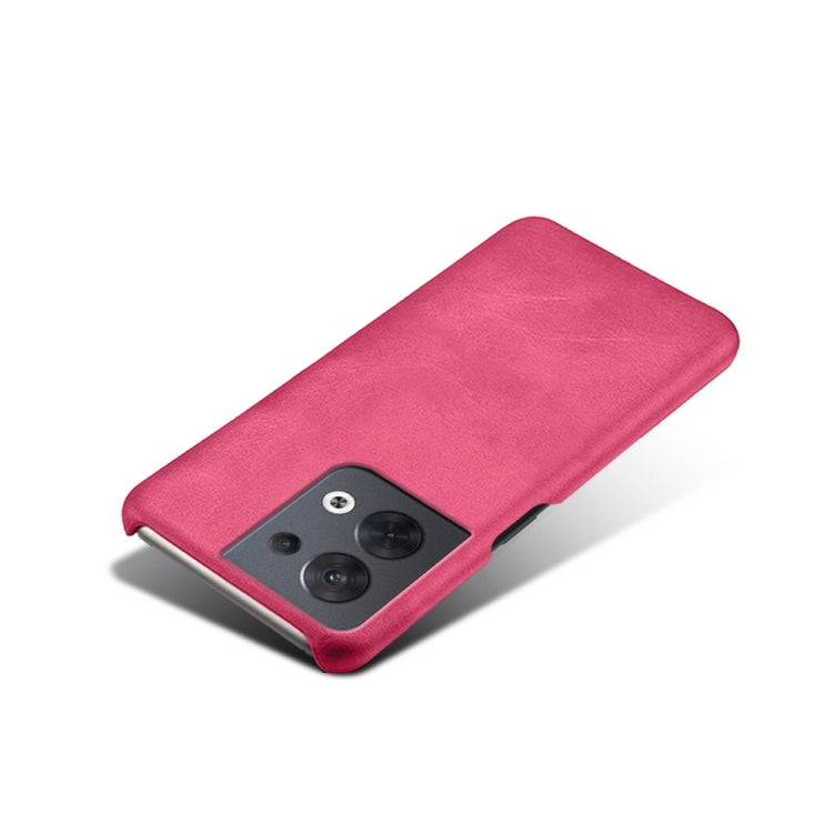 For OPPO Reno8 Calf Texture PC + PU Phone Case