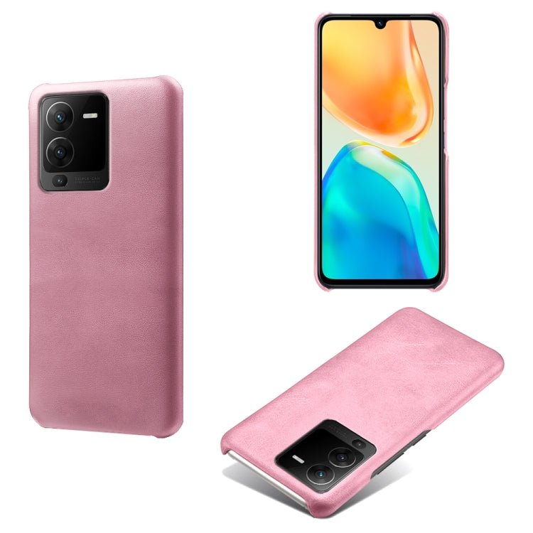 For vivo S15 Calf Texture PC + PU Phone Case