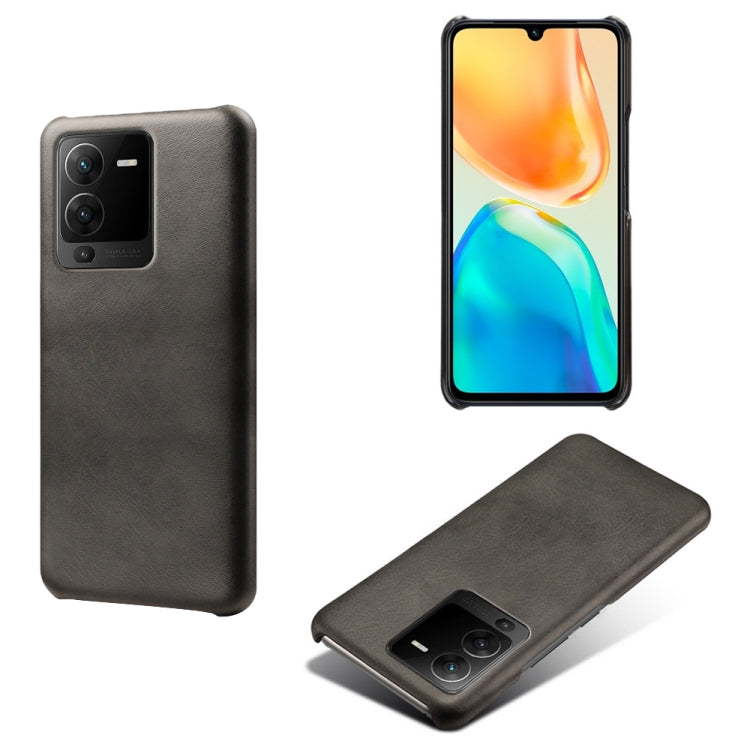 For vivo S15 Calf Texture PC + PU Phone Case