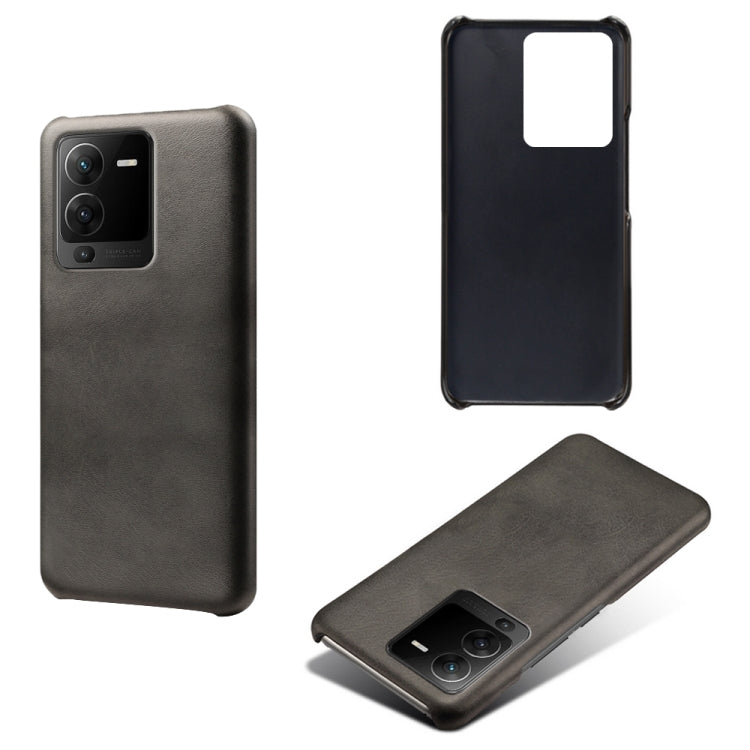 For vivo S15 Calf Texture PC + PU Phone Case