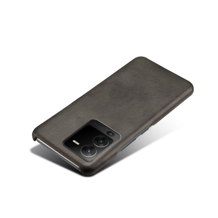For vivo S15 Calf Texture PC + PU Phone Case
