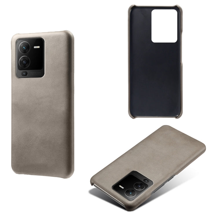 For vivo S15 Calf Texture PC + PU Phone Case