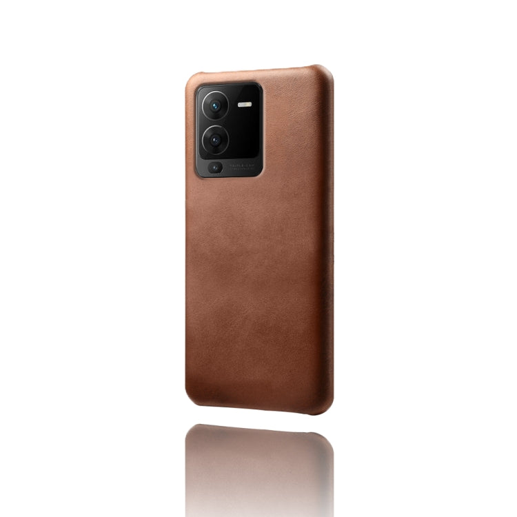 For vivo S15 Calf Texture PC + PU Phone Case