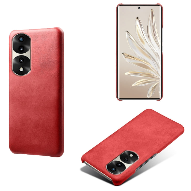 For Honor 70 Pro+ Calf Texture PC + PU Phone Case
