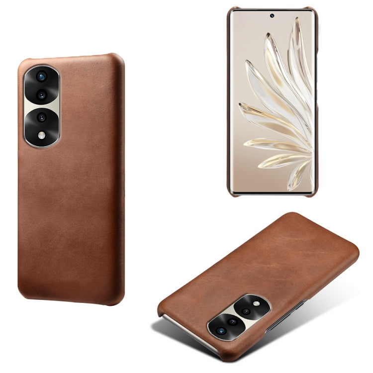 For Honor 70 Pro Calf Texture PC + PU Phone Case