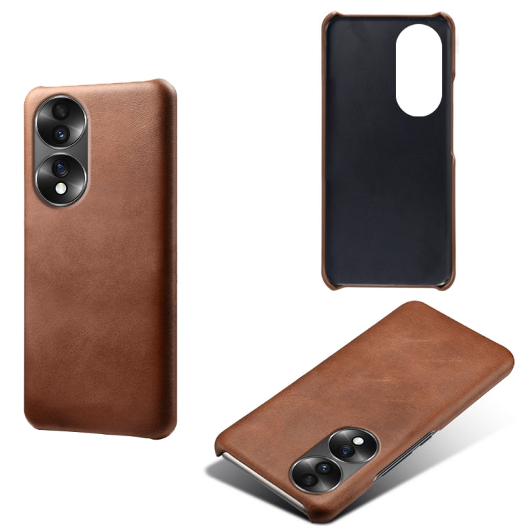For Honor 70 Calf Texture PC + PU Phone Case