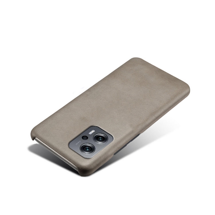 For Xiaomi Redmi Note 11T Pro+ Calf Texture PC + PU Phone Case