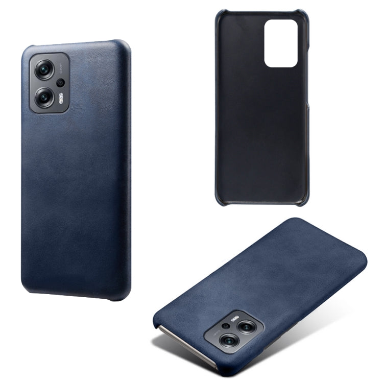 For Xiaomi Redmi Note 11T Pro+ Calf Texture PC + PU Phone Case