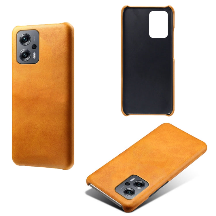 For Xiaomi Redmi Note 11T Pro Calf Texture PC + PU Phone Case