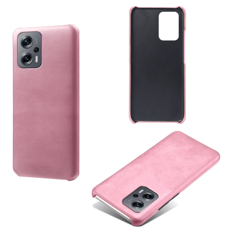 For Xiaomi Redmi Note 11T Pro Calf Texture PC + PU Phone Case