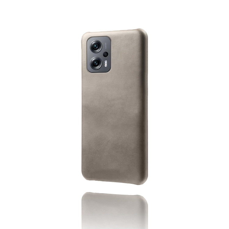 For Xiaomi Redmi Note 11T Pro Calf Texture PC + PU Phone Case