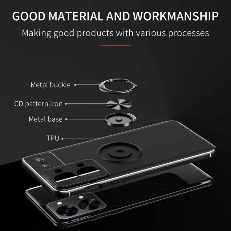 For OnePlus Nord 2T Metal Ring Holder TPU Phone Case