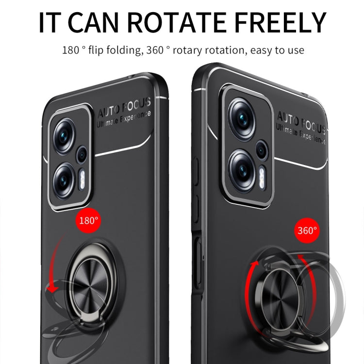 For Xiaomi Redmi Note 11T Pro Metal Ring Holder TPU Phone Case