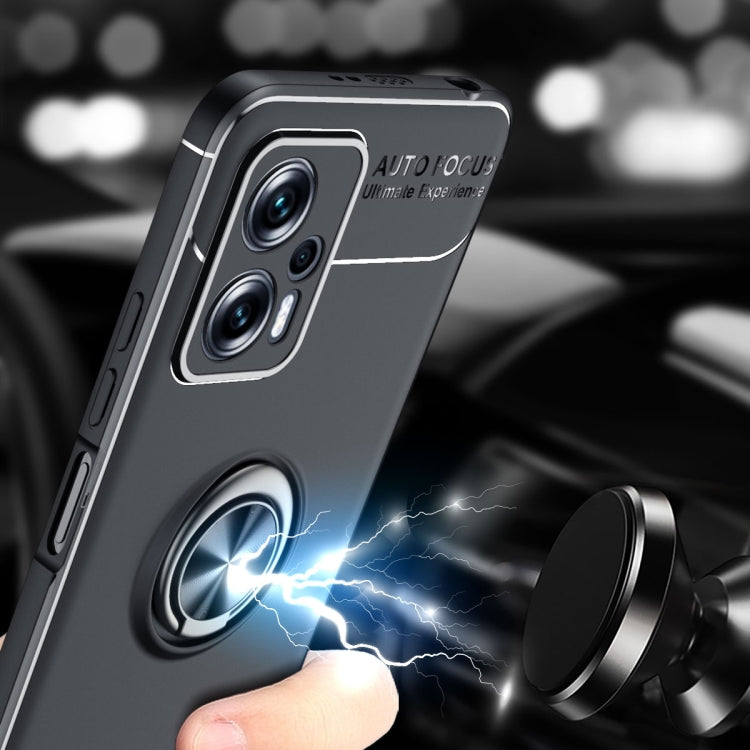 For Xiaomi Redmi Note 11T Pro Metal Ring Holder TPU Phone Case