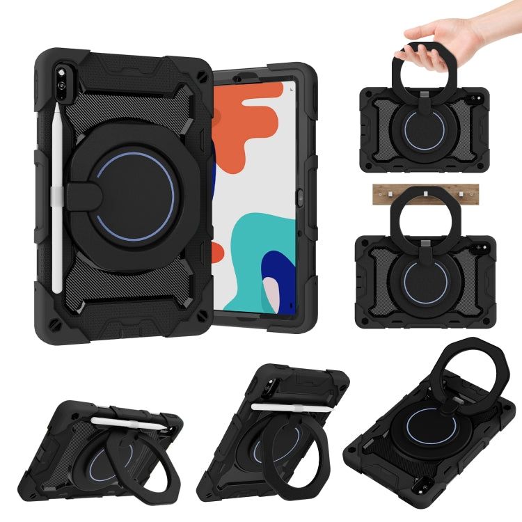 For Huawei MatePad 10.4 Armor Contrast Color Silicone + PC Tablet Case