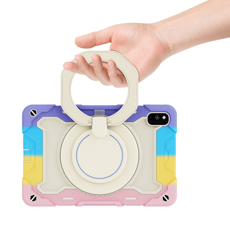 For Huawei MatePad 10.4 Armor Contrast Color Silicone + PC Tablet Case