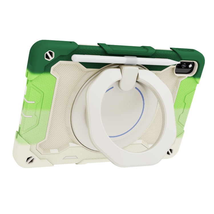 For Huawei MatePad 10.4 Armor Contrast Color Silicone + PC Tablet Case