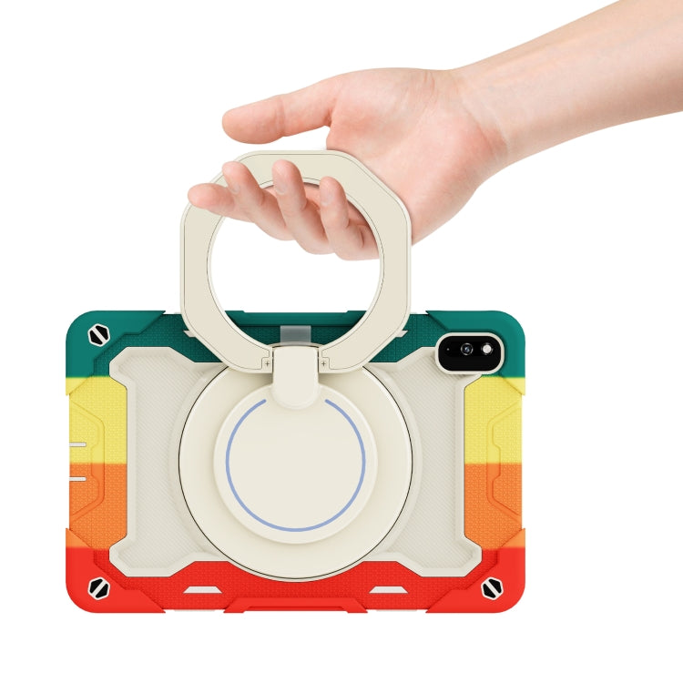 For Huawei MatePad 10.4 Armor Contrast Color Silicone + PC Tablet Case