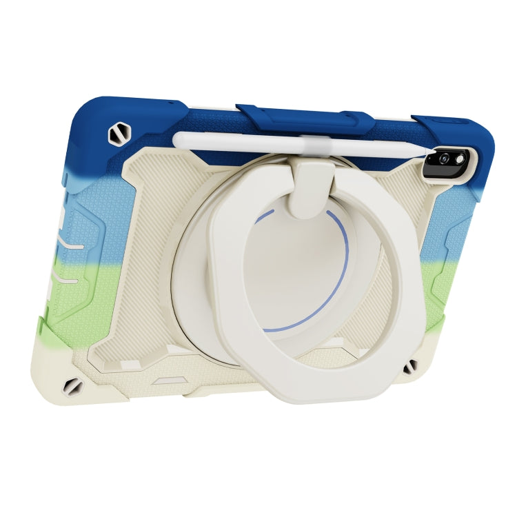 For Huawei MatePad 10.4 Armor Contrast Color Silicone + PC Tablet Case